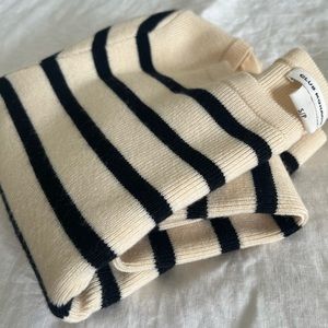 Club Monaco Striped Cropped Sweater